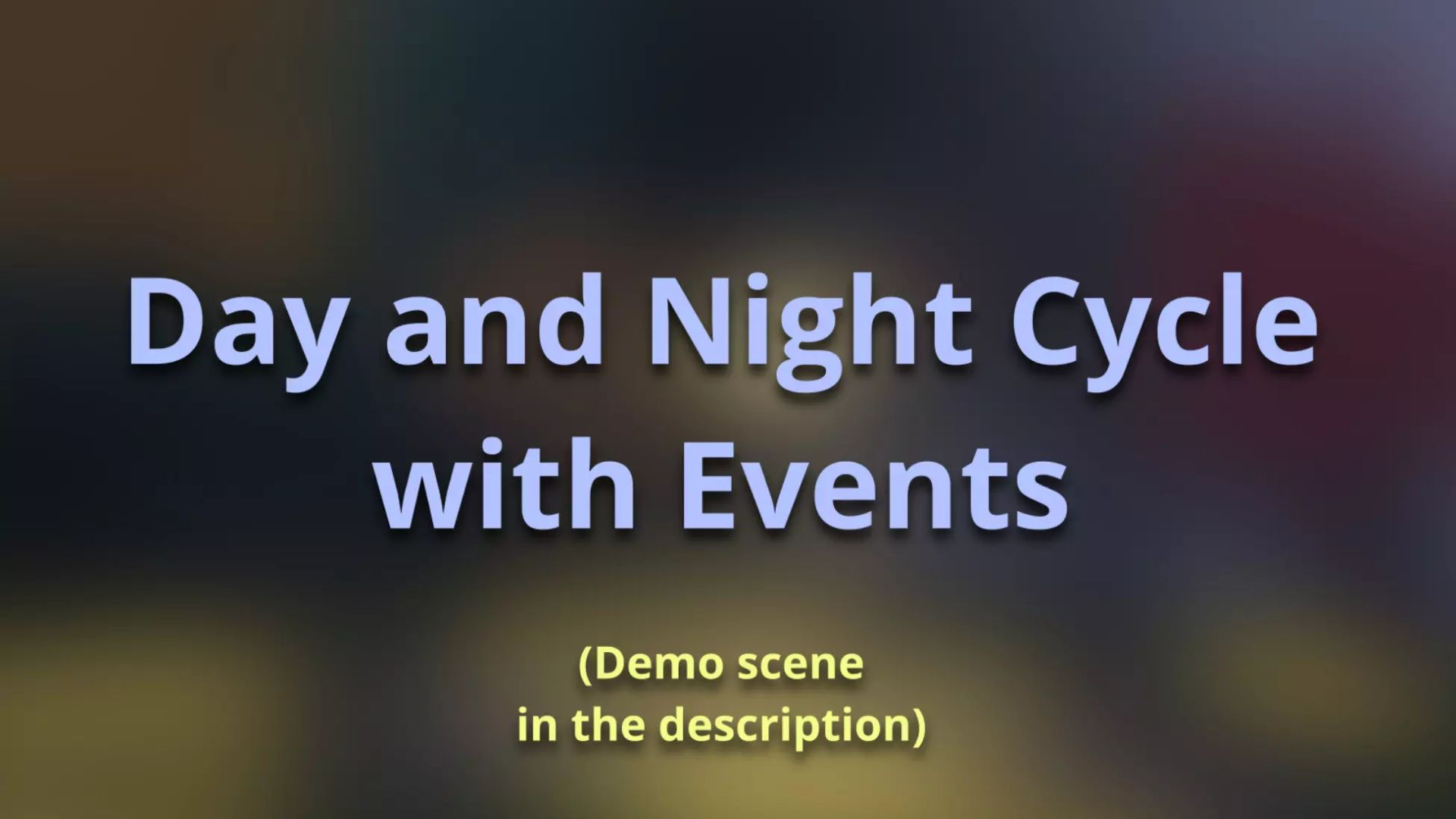 Asset Unity - Day-Night System with Events and Custom Lighting смотреть онлайн