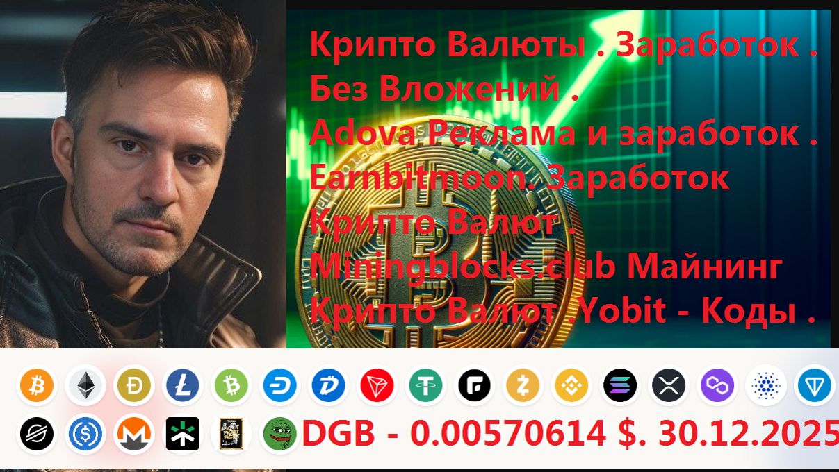 Крипто Валюты . Заработок . Без вложений . 30.12.2025