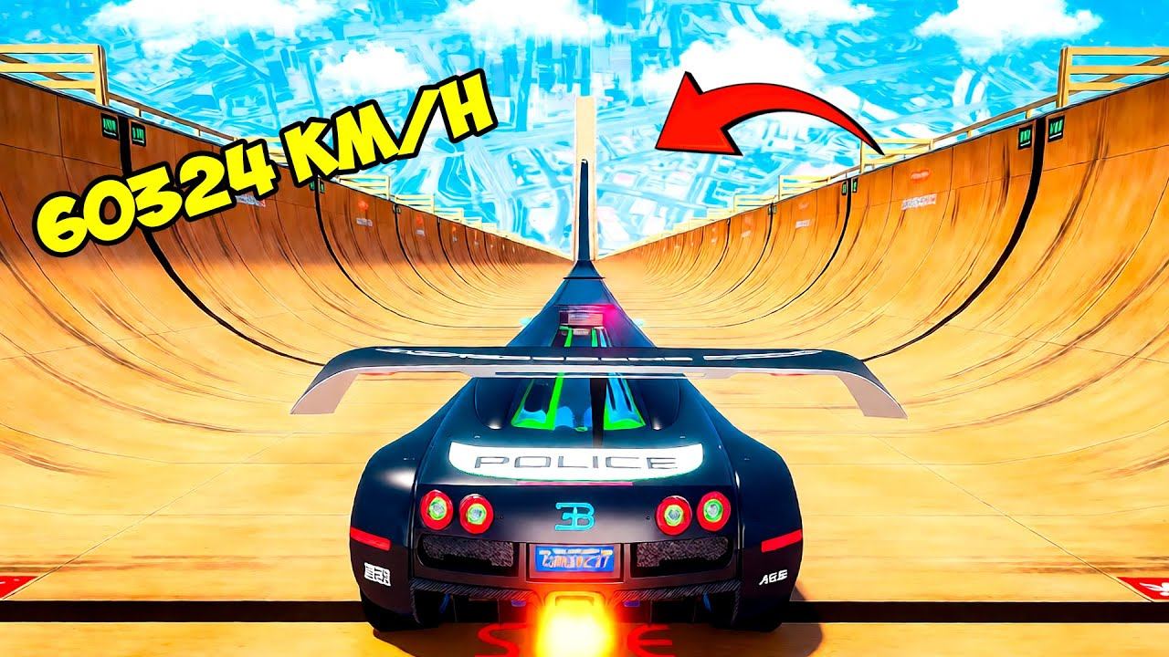 СПУСК БЕЗ ТОРМОЗОВ НА ДЛИННОМ ЛИМУЗИНЕ ПО МЕГА ТРАМПЛИНУ В ГТА 5! ЭКСПЕРИМЕНТ GTA 5 ОНЛАЙН смотреть онлайн