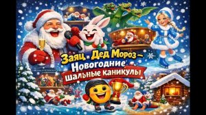Новогодний хит. Новогодние каникулы. Дед Мороз и заяц. Новогодняя зажигательная. 888esa888 #музыка