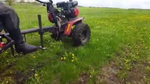 Едем в лес на мотоблока Ока. Весна и поют птички.