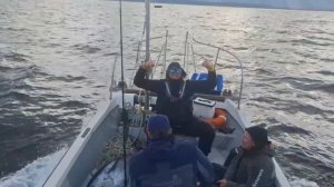 С уловом! Тунец 55+ кг на Итурупе