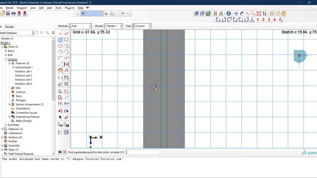#07b ABAQUS Tutorial Creating holes using extrude cut смотреть онлайн
