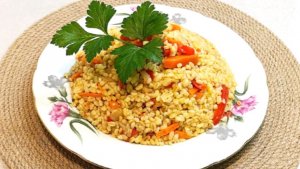БУЛГУР с овощами, вкусный гарнир! Пошаговый рецепт!