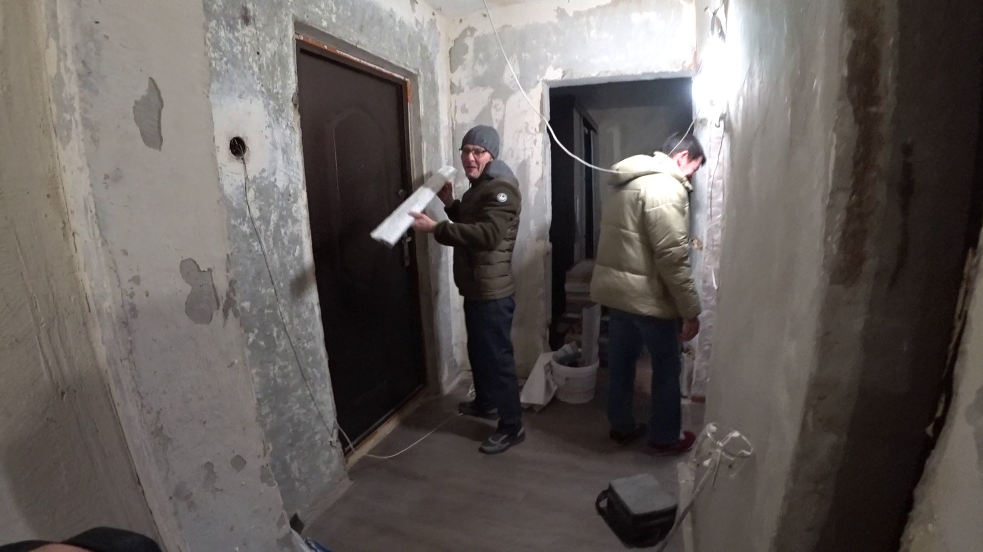 Ванная туалет и коридор  под новый год