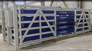 Стеллаж для листового металла 2000х6000 с электроприводом