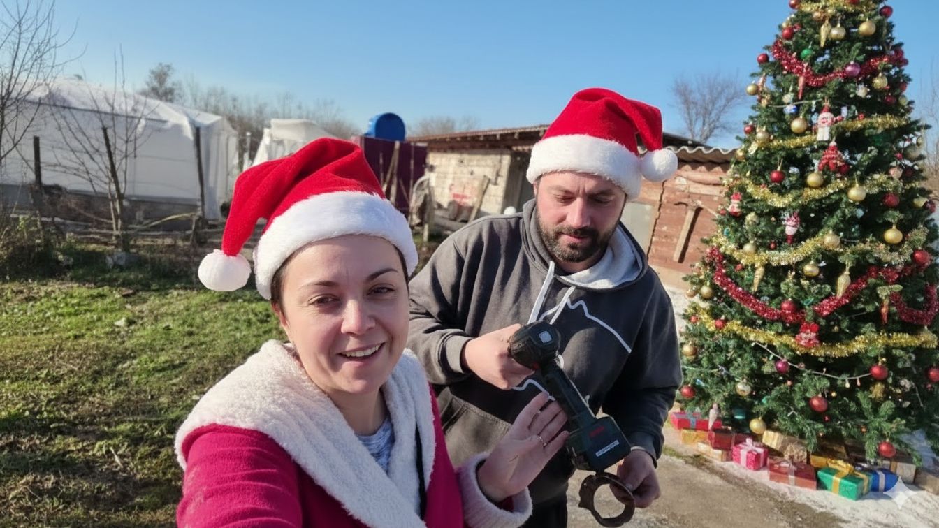 МОЛОДАЯ СЕМЬЯ живет на южном ХУТОРЕ | Новый год на носу