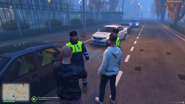 ЖИЗНЬ ОПЕРА В МОСКВЕ GTA 5  - РАЗБИЛ ЧЕТЫРКУ ! ОФОРМЛЯЕМ ДТП ? ⚡ГАРВИН