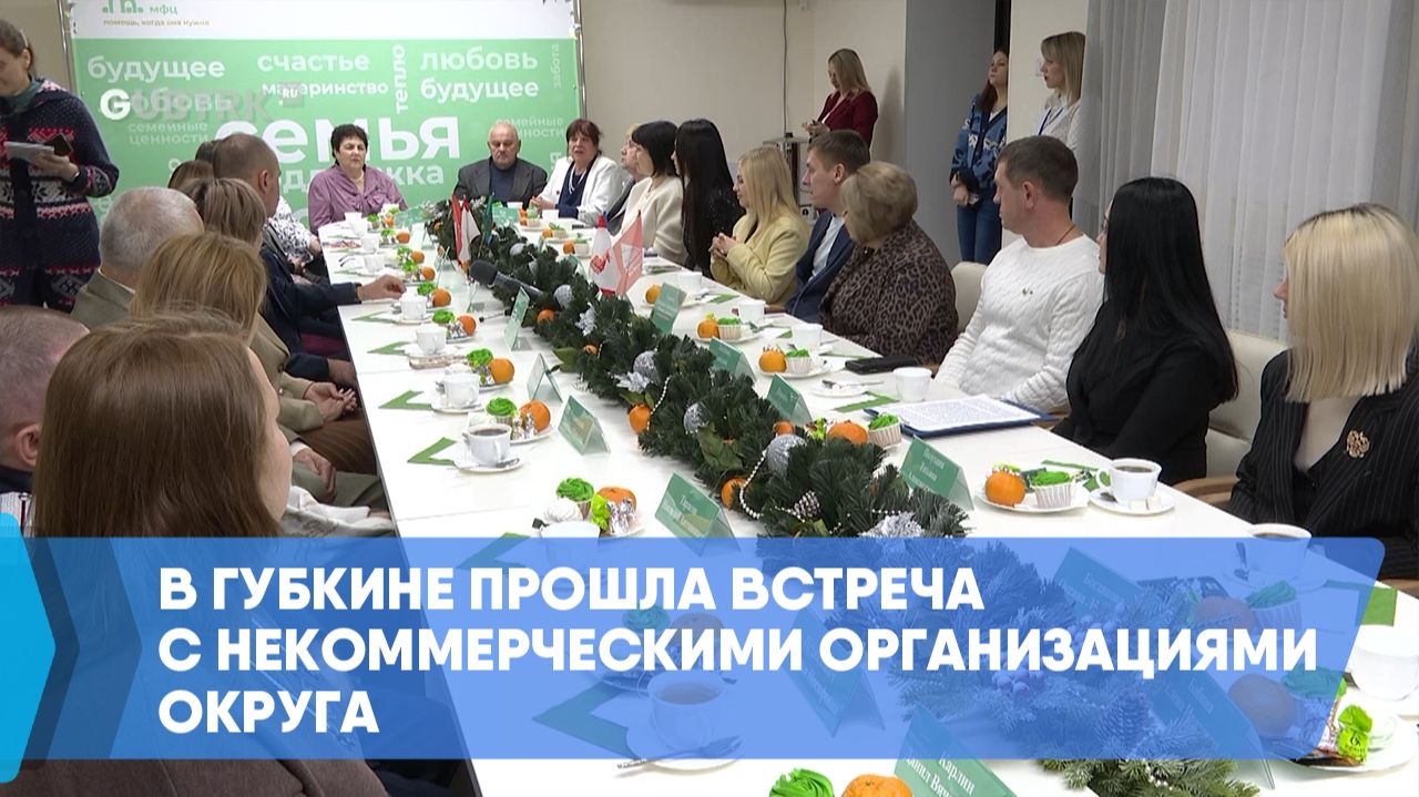В Губкине прошла встреча с некоммерческими организациями округа смотреть онлайн