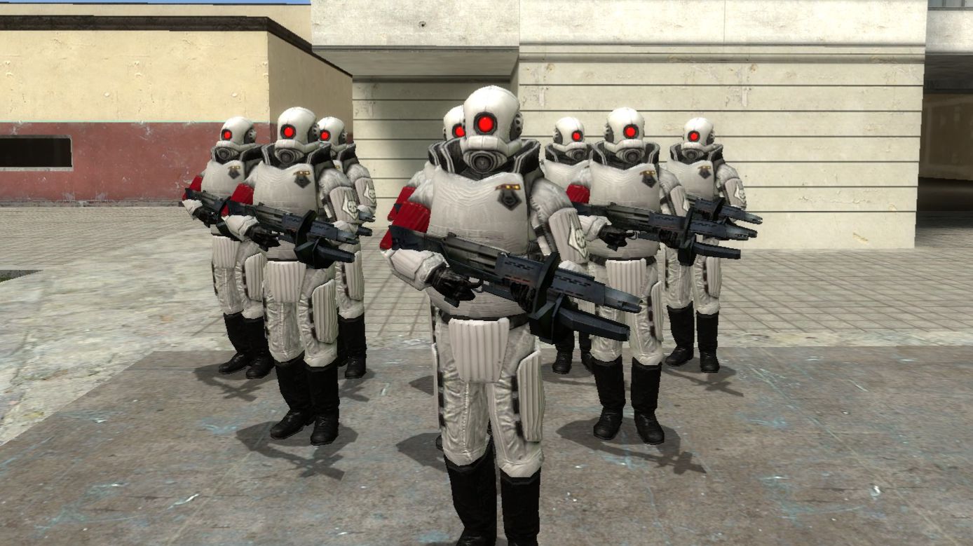 Выживаем от армии комбайнов с друзьями | Garry's Mod | №1