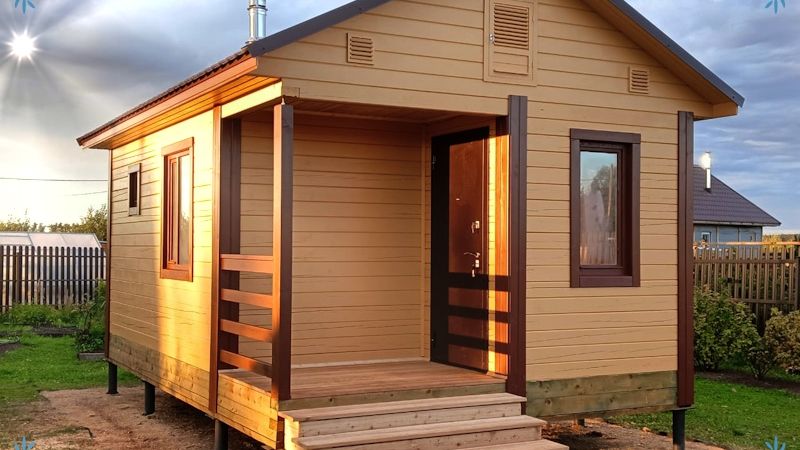 Без веника баня не парит, пар не жарит! Баня с крыльцом и предбанником 3 недели от заявки до сдачи смотреть онлайн