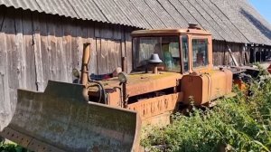 дт-75 запуск ПОСЛЕ долгого простоя ..Завелся Поехал..!!!