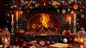 Уютная рождественская атмосфера 🔥🎄 Теплое потрескивание огня и волшебная атмосфера праздника