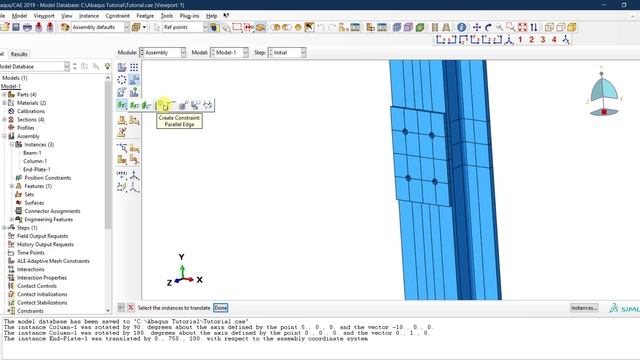 #10 ABAQUS Tutorial Creating an assembly and positioning parts смотреть онлайн