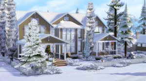 Я построила Новогодний семейный дом | Строительство The Sims 4 | building a New Year's family home