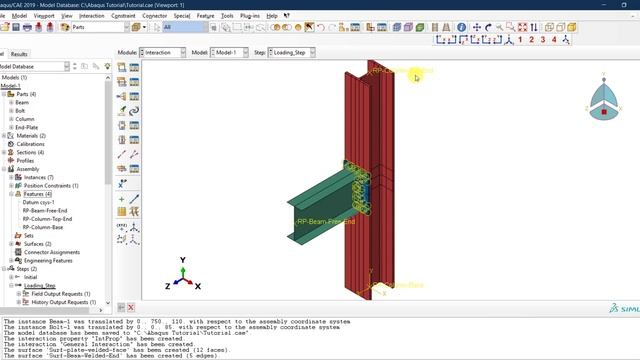 #14 ABAQUS Tutorial Defining reference points and rigid body constraints смотреть онлайн