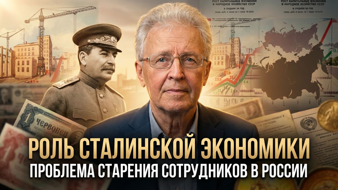 Валентин Катасонов | Роль сталинской экономики. Проблема старения сотрудников в России смотреть онлайн