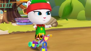 Эльф Анджела на велосипеде "Милашка" Talking Tom Gold Run Мультики Бегалки для самых маленьких