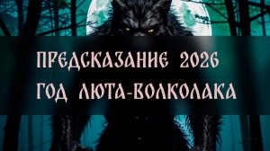 ПРЕДСКАЗАНИЕ  2026. ГОД ЛЮТА-ВОЛКОЛАКА ▴ ВЕДЬМИНА ИЗБА. ИНГА ХОСРОЕВА