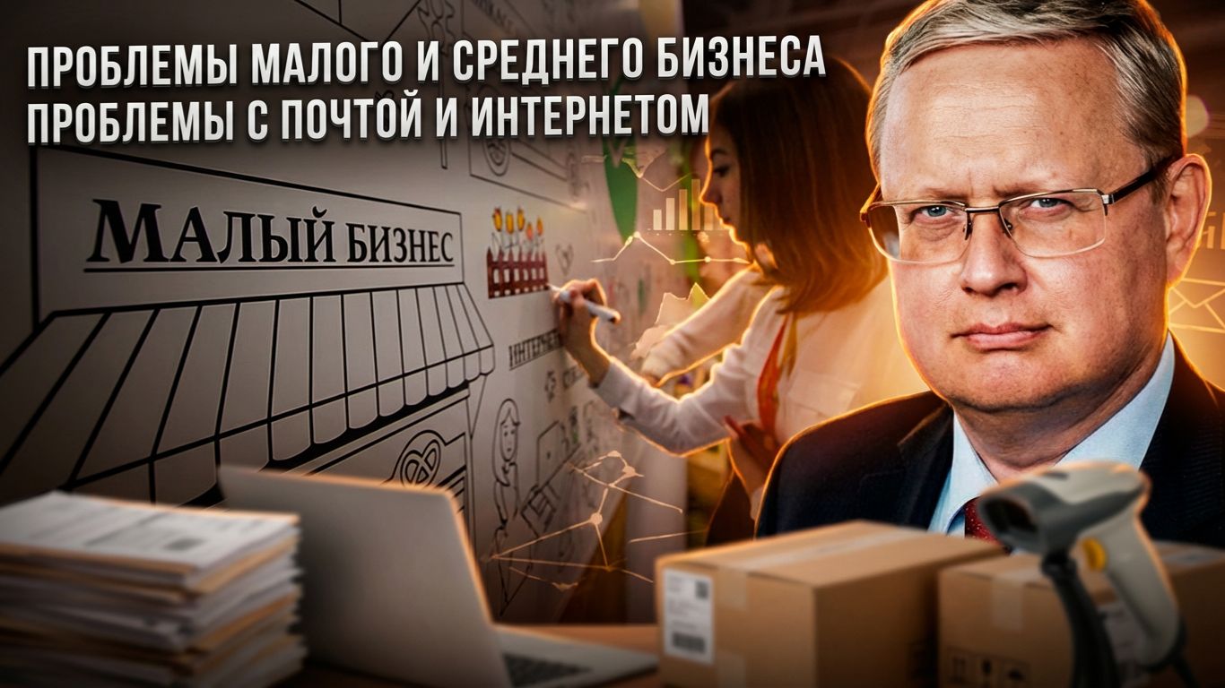 Михаил Делягин | Проблемы малого и среднего бизнеса. Проблемы с почтой и Интернетом смотреть онлайн