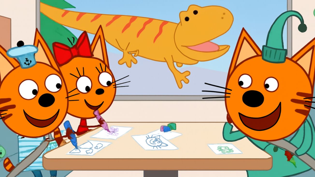 Три Кота — Мультфильм для Детей | Новые Раскраски | Три Кота Мультик Смотреть | Развивающая Игра смотреть онлайн