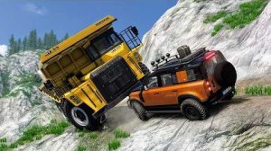 Реалистичные автомобильные обрывы - Аварии в BeamNG Drive / CrashBoomPunk