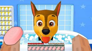 ПОМЫЛ ГОНЩИКА В ВАННЕ В МАЙНКРАФТЕ - ЩЕНЯЧИЙ ПАТРУЛЬ