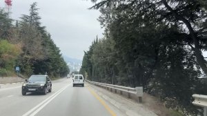 Ялта. ЮжноБережное шоссе (обводная) от Ялта-Бакалея до развилки на Рабочей ул. 11.11.25. Крым.Crimea