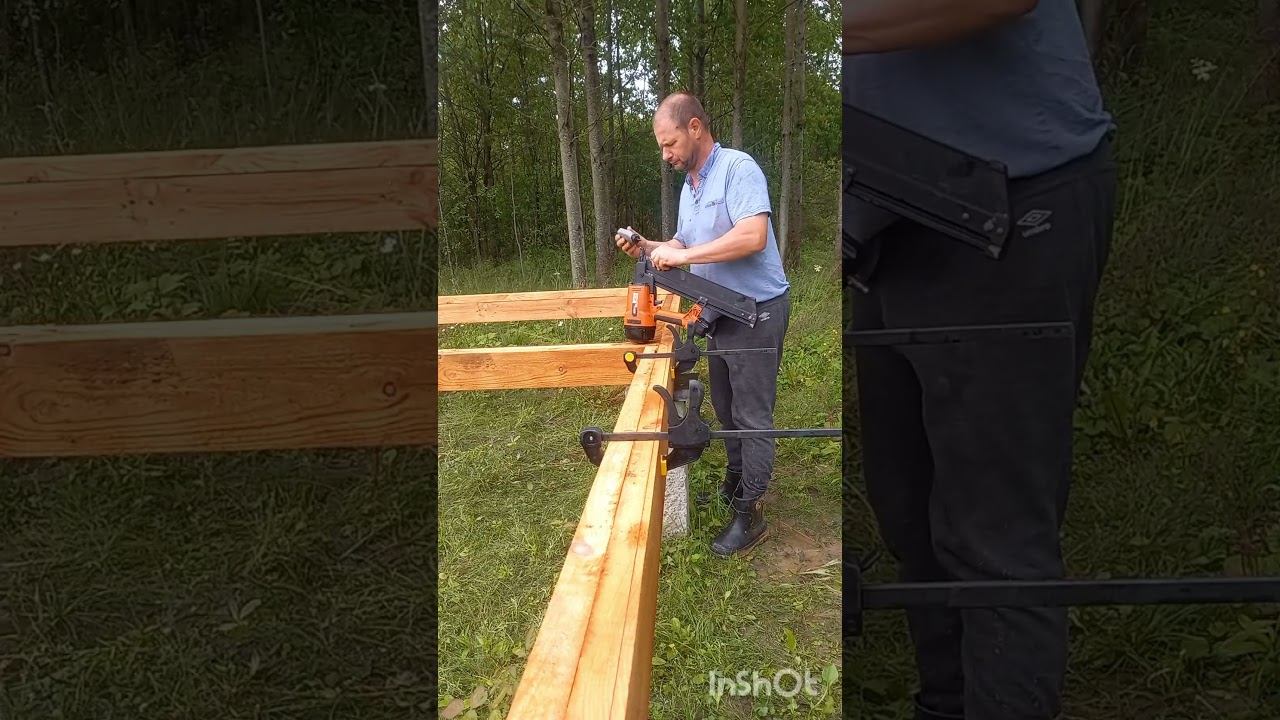 Builders secret: Oil Your Nail Gun for Smooth Operation#russia #framehouse #diy смотреть онлайн