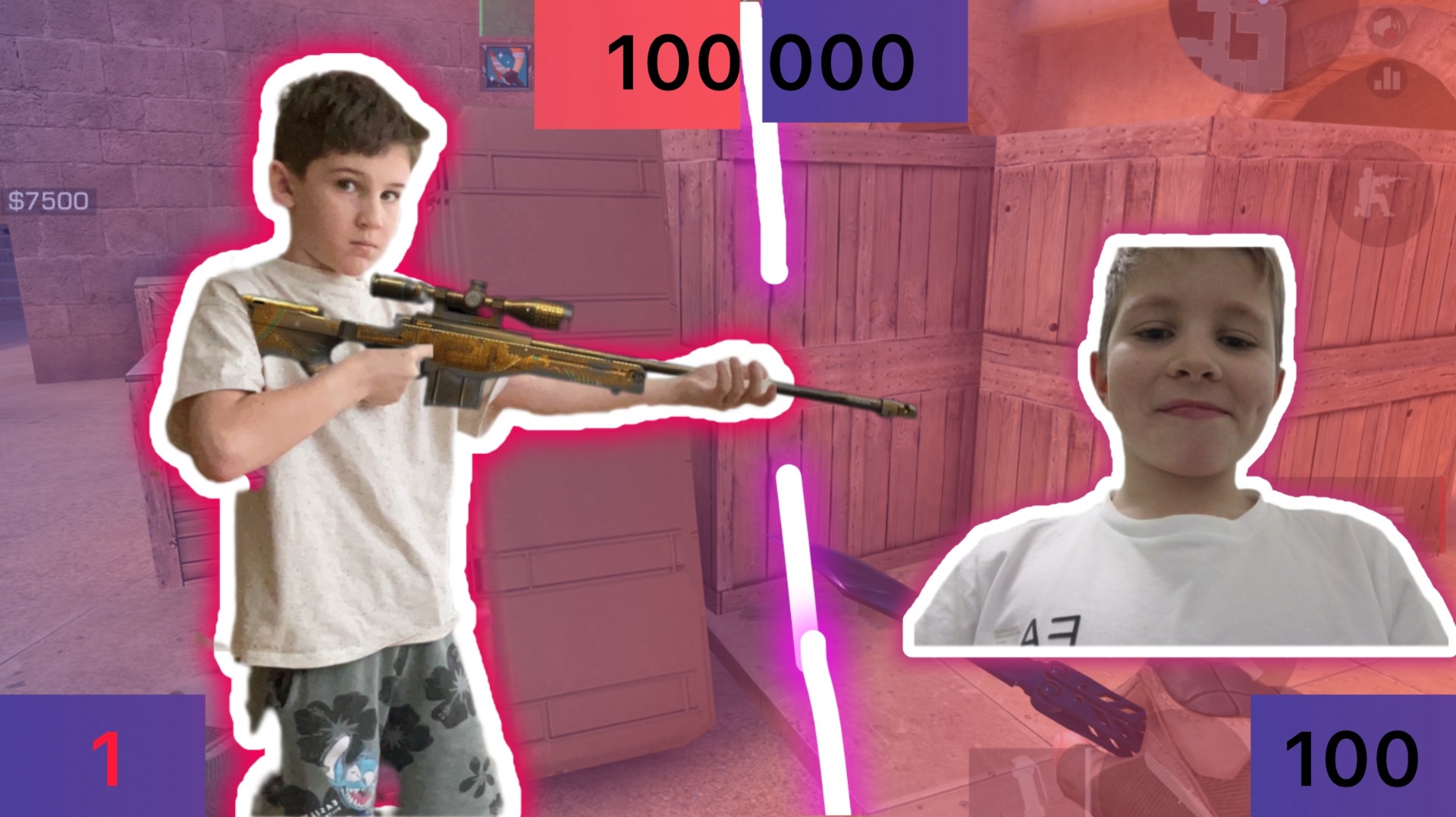 Дуель против моего друга но у меня один хп в Стандофф 2|Я в шоке 😱