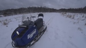 Открыл сезон, гидравлический тормоз на снегоход Буран