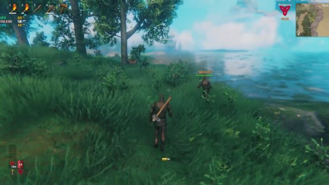 Valheim Максим и Папа. Суровое Начало