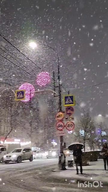 Снег в Краснодаре 2026. Скоро Новый год!