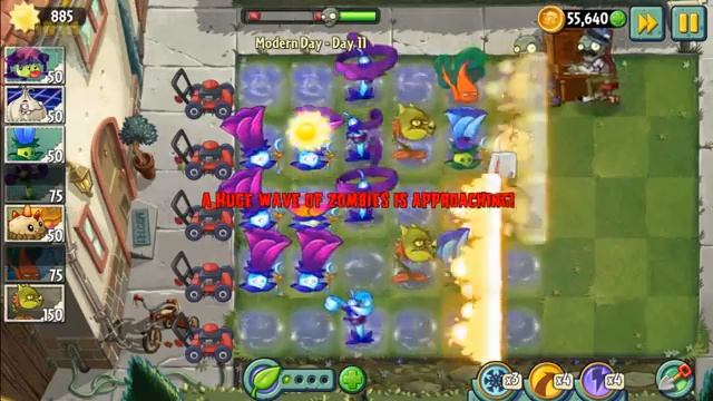 Plants vs. Zombies 2: Modern day - Day 11: Shadow-shroom смотреть онлайн