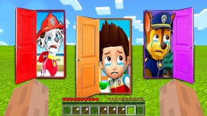 ВЫБЕРИ ПРАВИЛЬНУЮ ДВЕРЬ ЧТО БЫ ВЫЖИТЬ -  ЩЕНЯЧИЙ ПАТРУЛЬ В МАЙНКРАФТЕ