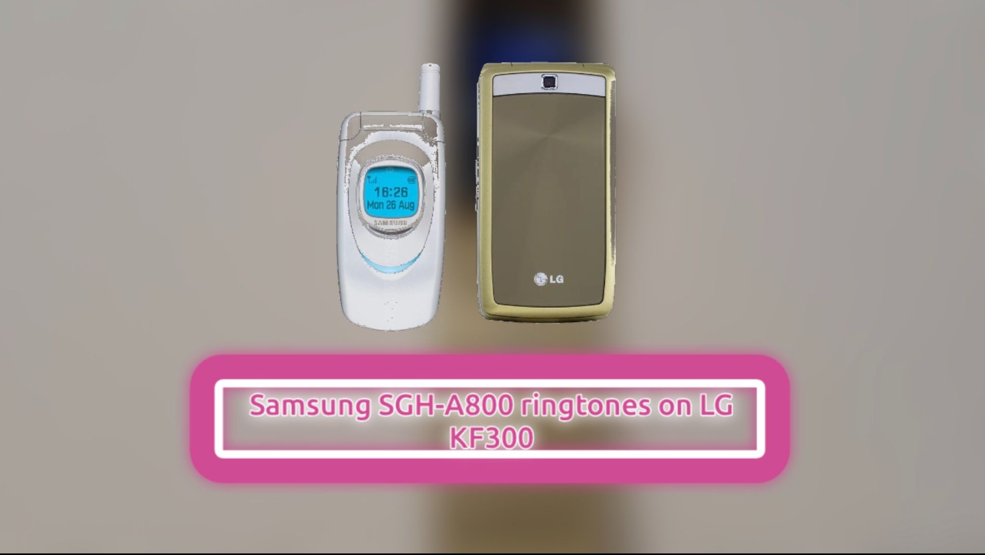 Samsung SGH-A800 Ringtones On LG KF300 (Reupload)
