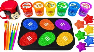 ИГРАЕМ В СЛАЙМЫ ДЕЛАЕМ ЦВЕТНЫЕ ЯЙЦА ВИДЕО ДЛЯ ДЕТЕЙ ДЕТСКИЙ КАНАЛ ИГРАЛКИ-ЗАЛИПАЛКИ