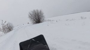 Прогулка на мотособаке с модулем толкач!)))