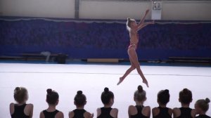 Показательные выступления после сборов по художественной гимнастике