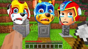 ЧТО ПРОИСХОДИТ С ЩЕНЯЧИМ ПАТРУЛЁМ НА КЛАДБИЩЕ В МАЙНКРАФТ ЩЕНЯЧИЙ ПАТРУЛЬ В МАЙНКРАФТ - БАНАНЧИК