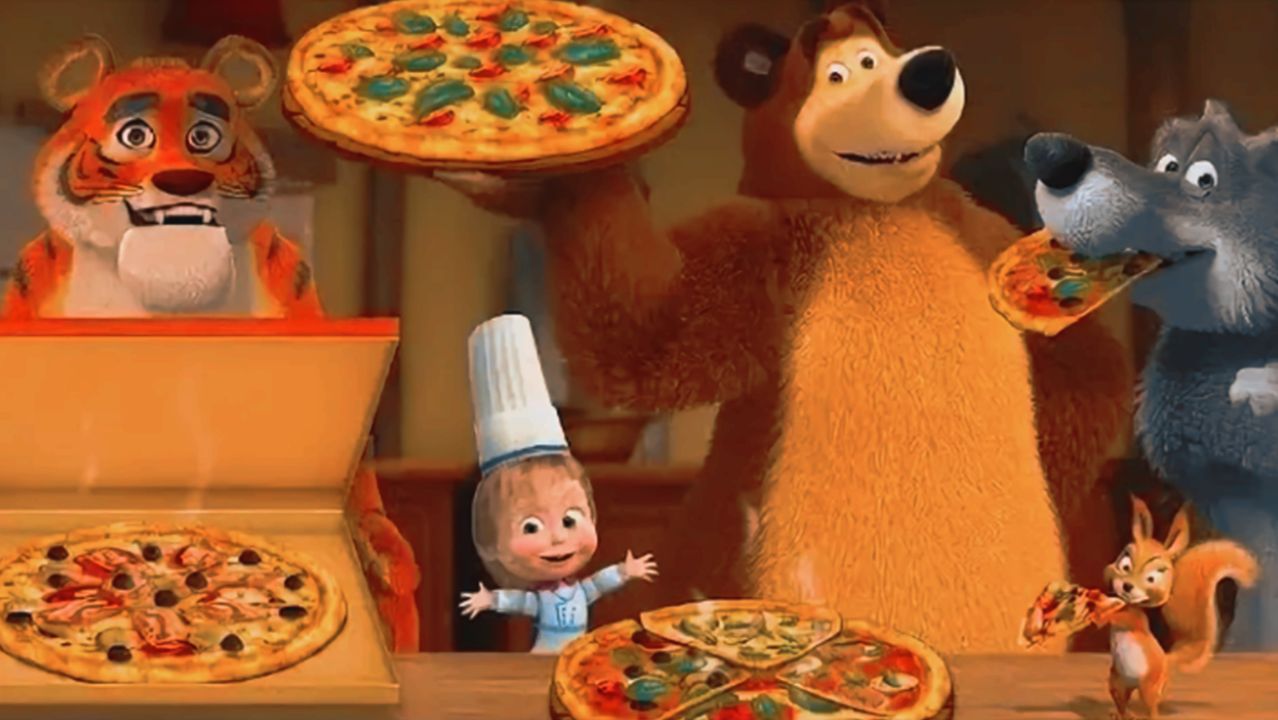 Маша и Медведь | Готовим Пиццу к Новогоднему Столу | Мультик Маша и Медведь Смотреть смотреть онлайн