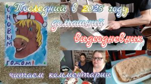 Последний видеодневник в 2025//завтрак//обед//31-12-2025