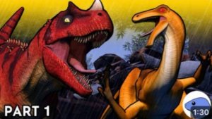 Цератозавр vs Галлимим | Анимация часть 1 (перезалив с Ютуба)