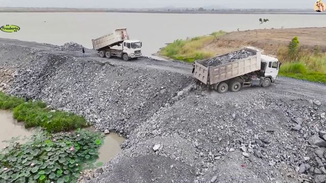 Строительство, постройка дороги, засыпка смотреть онлайн