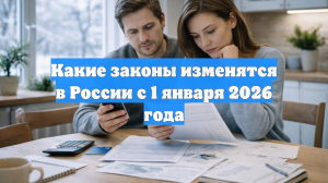 Какие законы изменятся в России с 1 января 2026 года