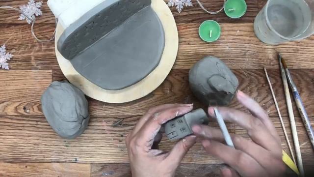 Мастер-класс по лепке из глины (пластилина) «Зимний подсвечник» 6+ смотреть онлайн