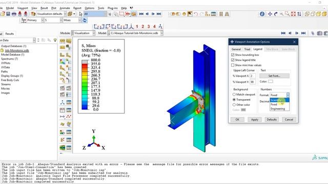 #18 ABAQUS Tutorial Visualization and extracting results in ABAQUS смотреть онлайн