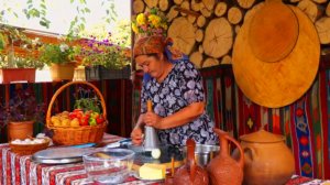 Приготовление традиционного пирога с инжиром Азербайджанская Кухня Деревенская Кухня  Рецепты