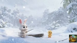 Детский мультфильм, Роро и Додо дрожат от холода им срочно нужны дрова, что бы согреть свою хижину))