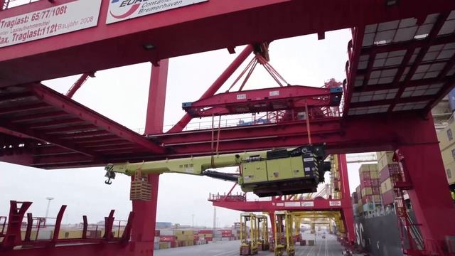 Грузим рельсовый кран!